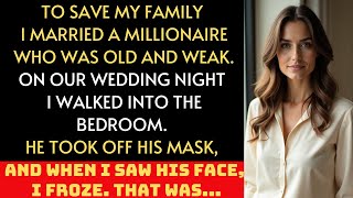 When the old man I had to marry for money took off his mask, I understood everything.