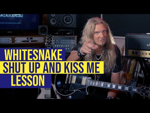 Whitesnake - "Shut Up and Kiss Me" - Lesson with Joel Hoekstra