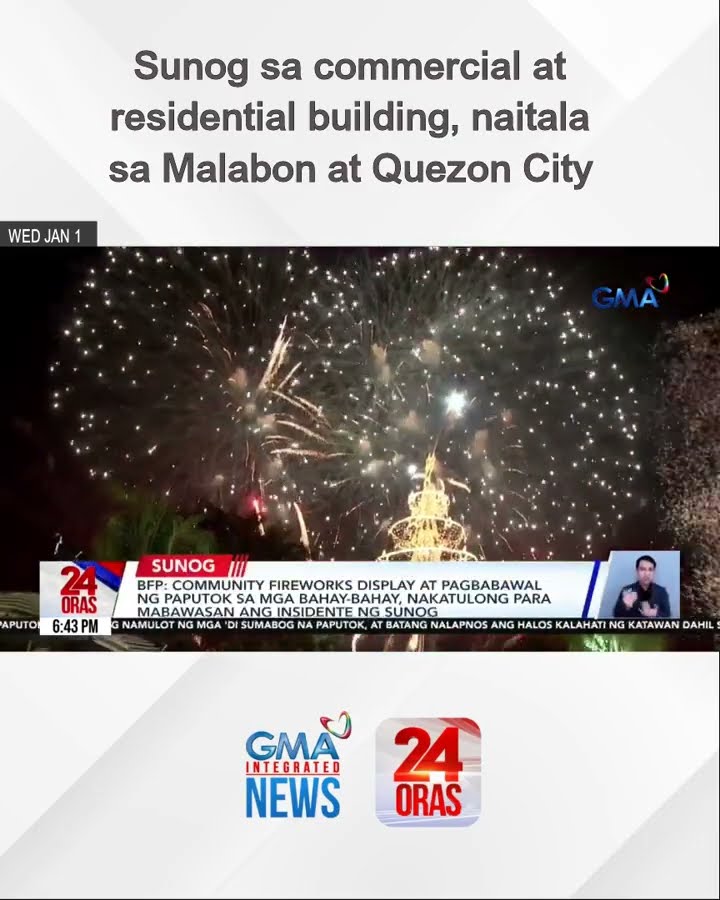 Sunog sa commercial at residential building, naitala sa Malabon at Quezon City | 24 Oras