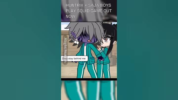 HUNTRIX + SAJA BOYS PLAY SQUID GAME | K-pop demon hunters Gacha | #shorts #short #gacha #trend