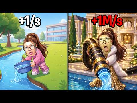ดูดน้ำหาเงินจนรวย |【Roblox : +1 Drain Water Per Click】