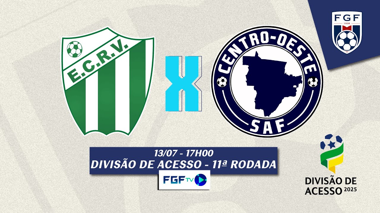 Rio Verde x Centro Oeste - Divisão de Acesso 2025 - 11ª rodada - YouTube