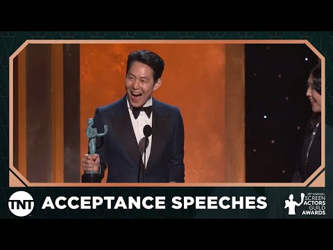 Lee Jung-Jae: Award Acceptance Speech | 28th Annual SAG Awards | TNT