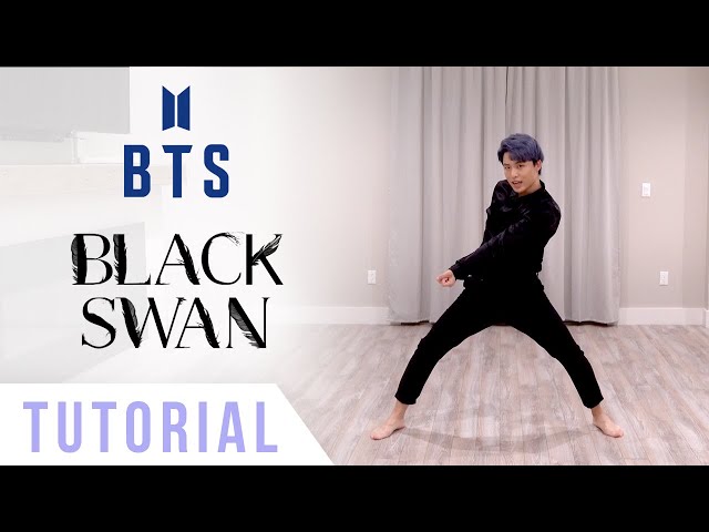 BTS - 'Black Swan' Dance Tutorial (Explanation + Mirrored) | Ellen and Brian class=