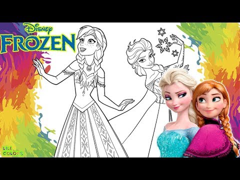 Colorir desenho filme Frozen 2 com muita diversão |Desenho infantil em português