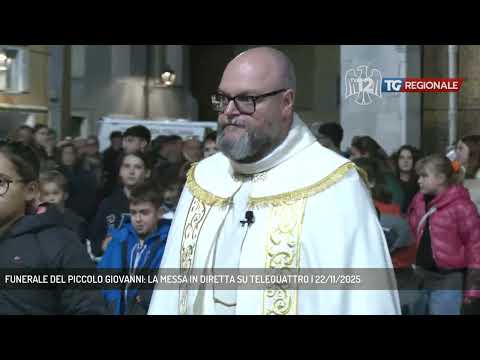 FUNERALE DEL PICCOLO GIOVANNI: LA MESSA IN DIRETTA SU TELEQUATTRO | 22/11/2025