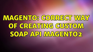Magento: Correct way of creating custom SOAP API magento2