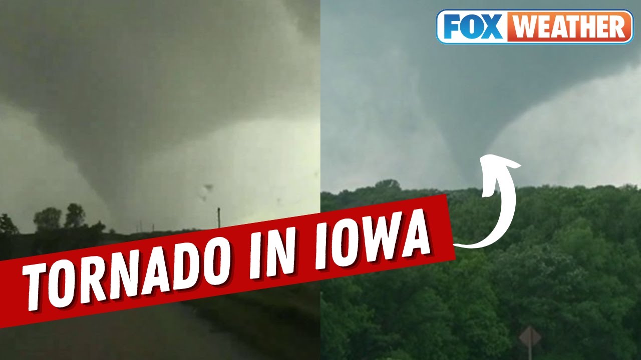 'Massive Tornado' In Iowa Captured Live On FOX Weather - YouTube
