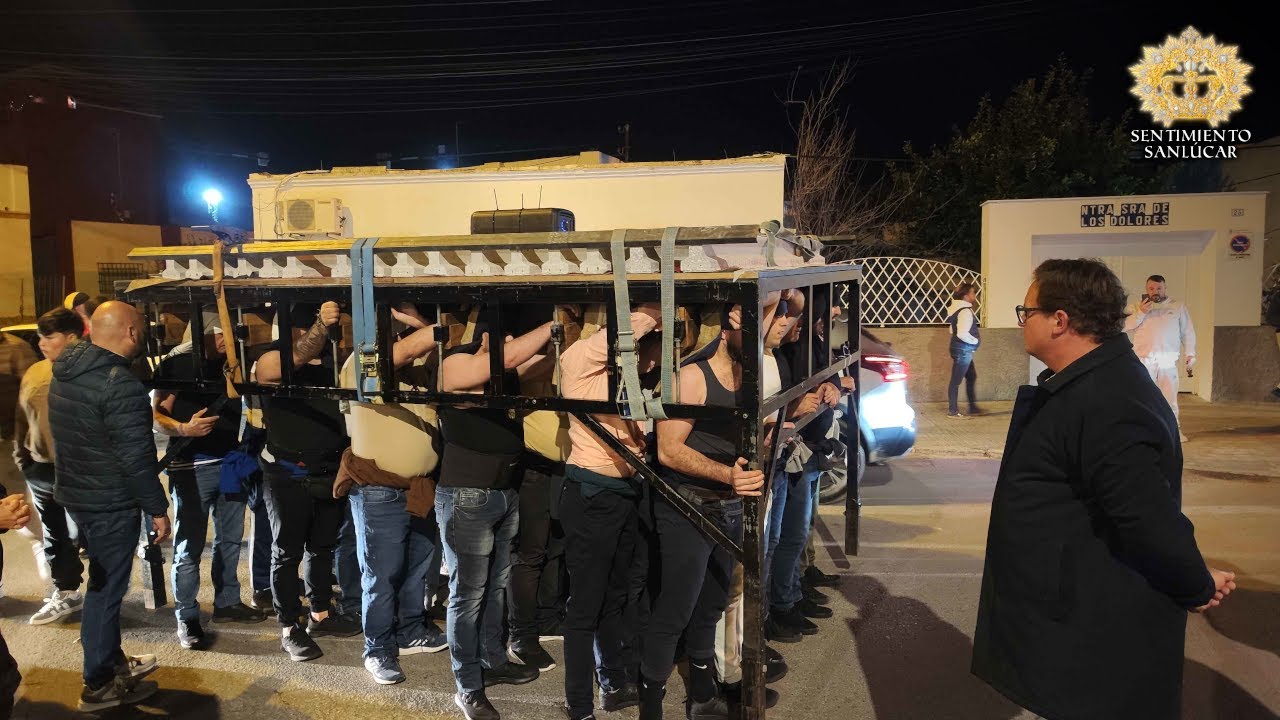 Ensayo 1° del palio de los Dolores Coronada (Hdad. de los Dolores) - Sanlúcar de Barrameda 2025