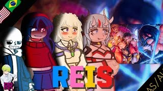 [🇺🇸🇧🇷] Fandoms React to King's Rap||AS/AU||