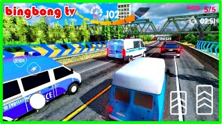 Ô Tô Cảnh Sát Hoạt Hình - Đua Xe Ô Tô Cảnh Sát - Police Car Racing Games | Android Gameplay screenshot 4