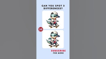Can you find 3 differences in 15 secs? ⏳🔍 #spotthedifference  #quiz