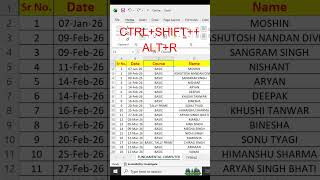 How to insert row in Excel Fast! 📊 #shorts #shortvideo #short #trending #excel #ytshorts #yt