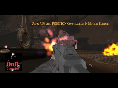 Using AIM and POSITION constrains in motion builder - YouTube