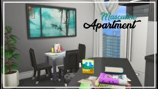 Masculine Apartment // The Sims 4 Speed Build @JessicaPancake2