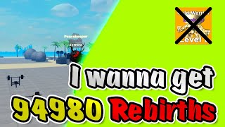 Road to 94980 #1:  I wanna get 94980 rebirths | Muscle Legends Roblox