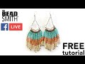 Beadsmith FB Live Tutorial: Sitanos Swag Earrings - FREE Tutorial - DIY