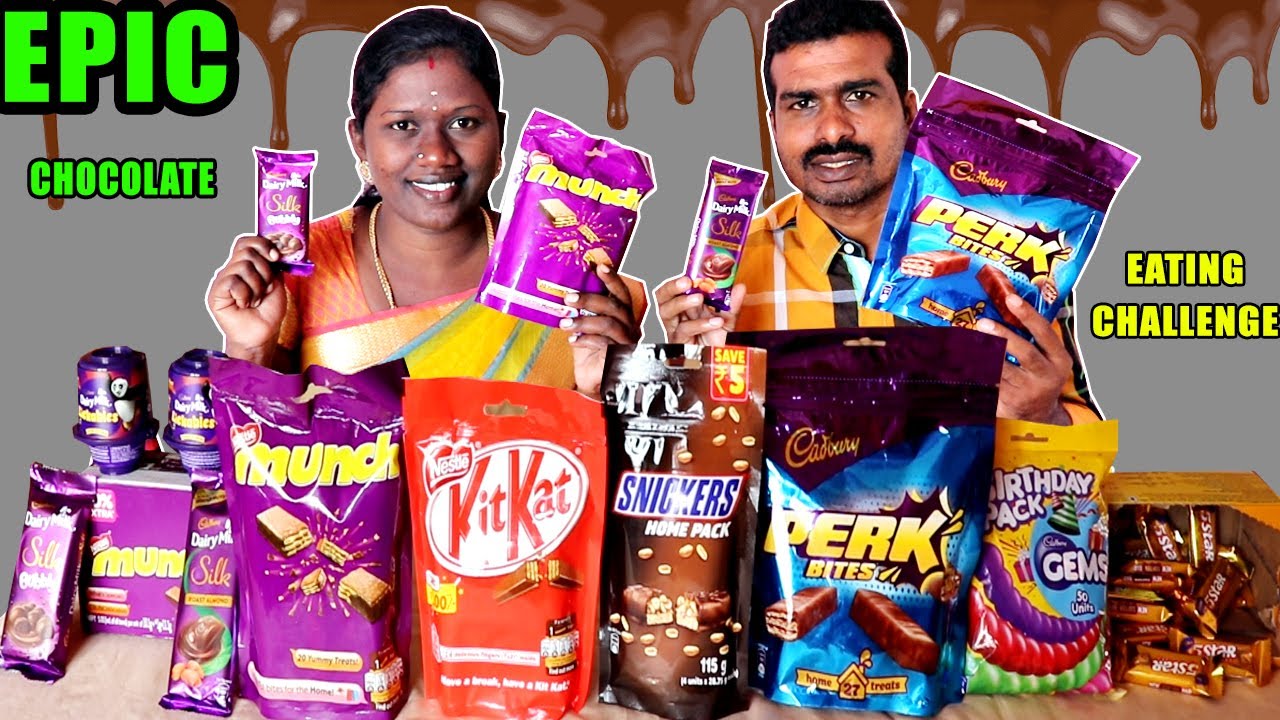 EPIC CHOCOLATE EATING CHALLENGE OLD VIDEO IN TAMIL FOODIES DIVYA VS RAJKUMAR