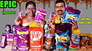 EPIC CHOCOLATE EATING CHALLENGE OLD VIDEO IN TAMIL FOODIES DIVYA VS RAJKUMAR screenshot 3