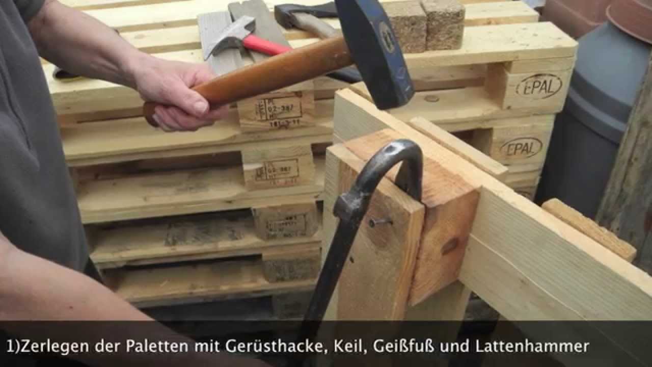 Europalettenlounge / zum selber machen youtube