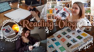 READING VLOG | reading over 1000 pages in a week! ⚔️✨🥀