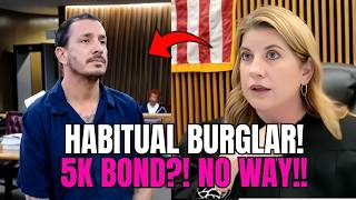 Habitual Burglar Begs For $5K Bond — Judge Raquel West SHUTS It Down Instantly!!