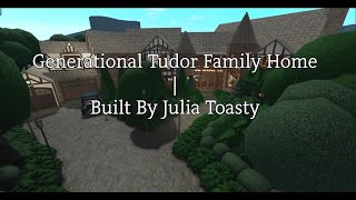 Generational Tudor Family Home | Bloxburg Speedbuild 1/2