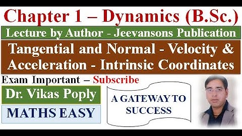 Tangential and Normal Velocity & Acceleration - Cycloid Numerical #Dynamics #BSC #KLP