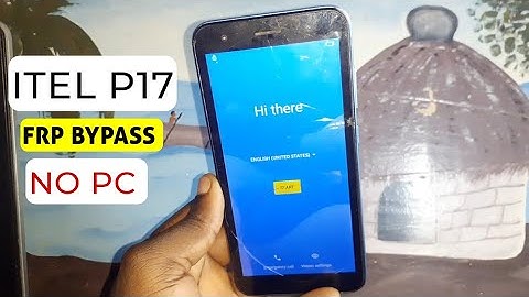 Itel P17 (P551w) Frp Bypass/Google Account Remove || Without Pc