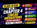 Class 10 ICSE Dbe Maths || Ch 4 Linear Inequations (in One Variable) Ex:- 4B Q.no :-17 to 25