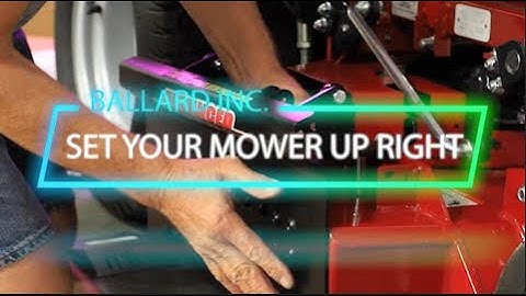 Ballard Inc - SET YOUR ZERO TURN UP RIGHT! ADVANCED CHUTE INSTALL (FERRIS STAND ON)