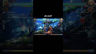 The second combo was surprisingly hard #combo #bbcf #jin #blazblue