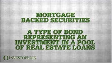 Mortgage Backed Securities Explained (Investopedia)