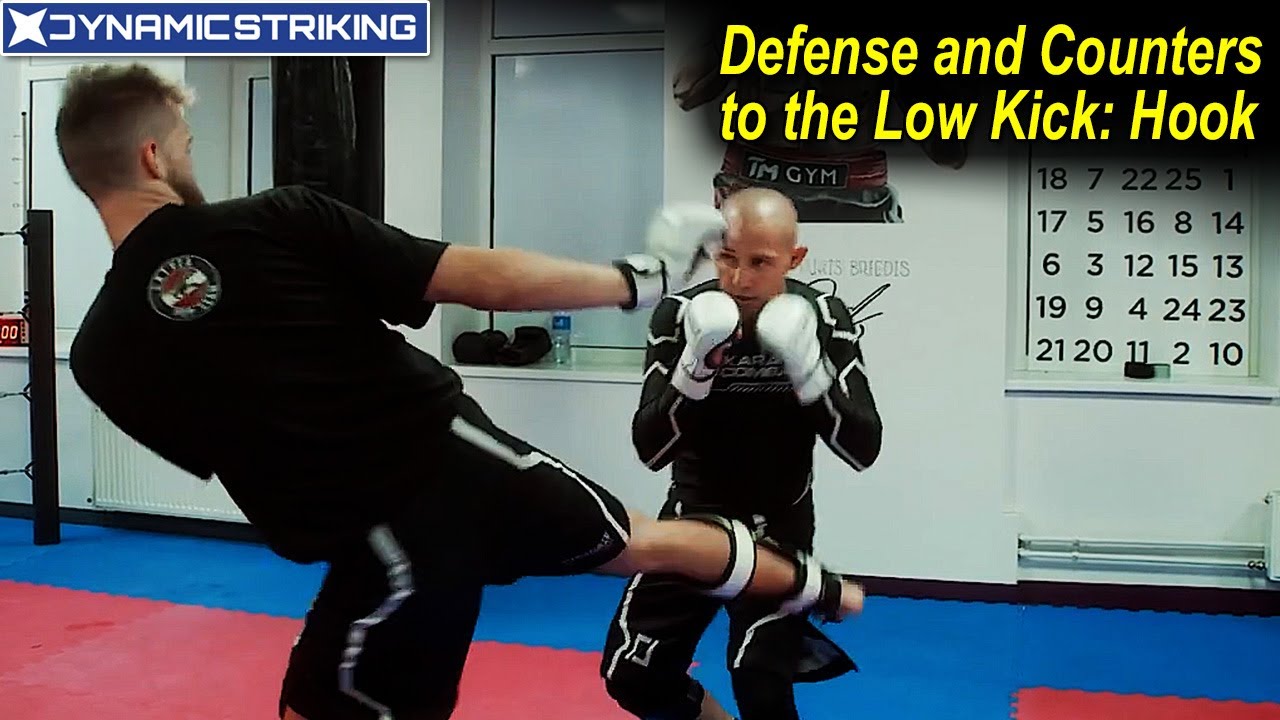 Defense and Counters to the Low Kick Hook by Edgar Skrivers YouTube