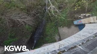 Hiker left with broken femur, skull fracture after 150-foot fall