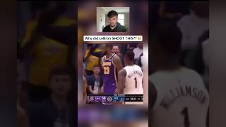 Why did LeBron SHOOT THIS?? 😭 #lebronjames #basketball #nba #espn #bball #fypage