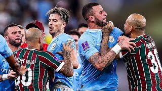 Kyle Walker Fight with Felipe Melo After Man City vs Fluminense Final
