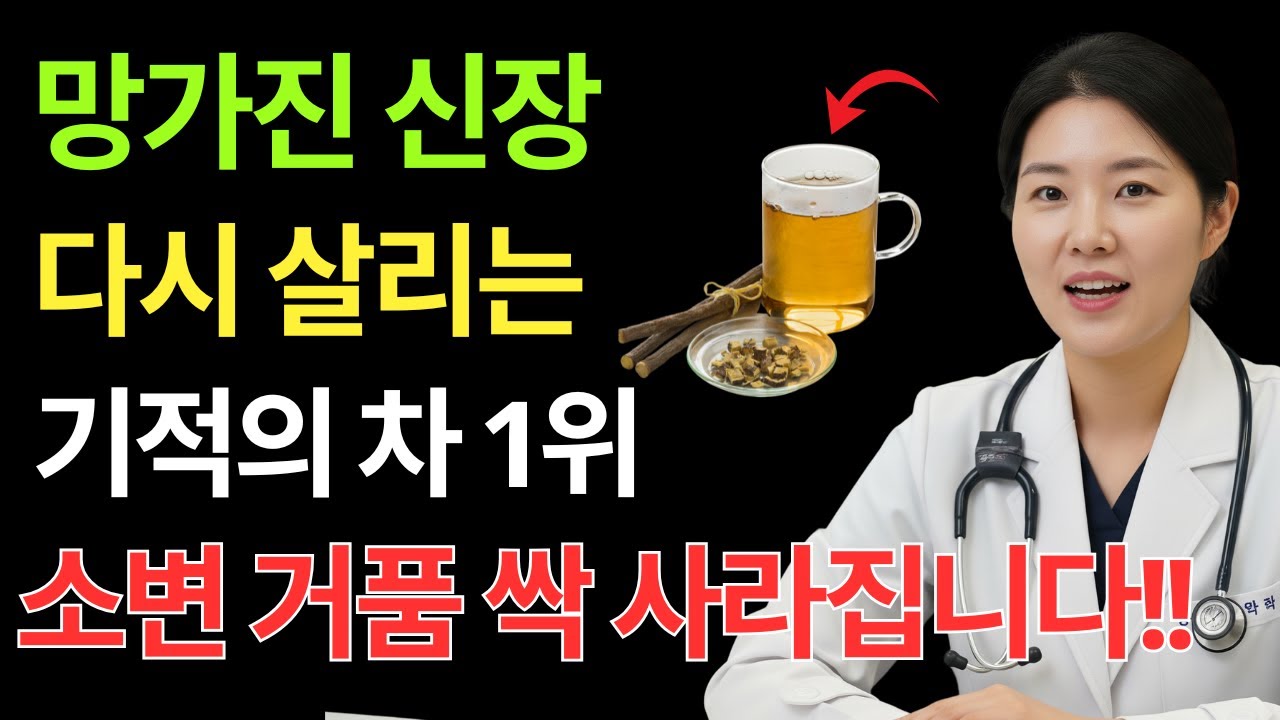 신장 건강을 되찾는 기적의 차 TOP3! 소변 거품이 사라지고 신장이 다시 살아납니다 | 신장 | 신장건강 | 노후건강 |