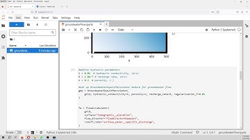 Groundwater flow modeling using Dupuit approximation with Python and Landlab  - Tutorial