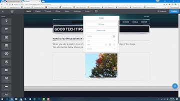 Caption spacing on Weebly