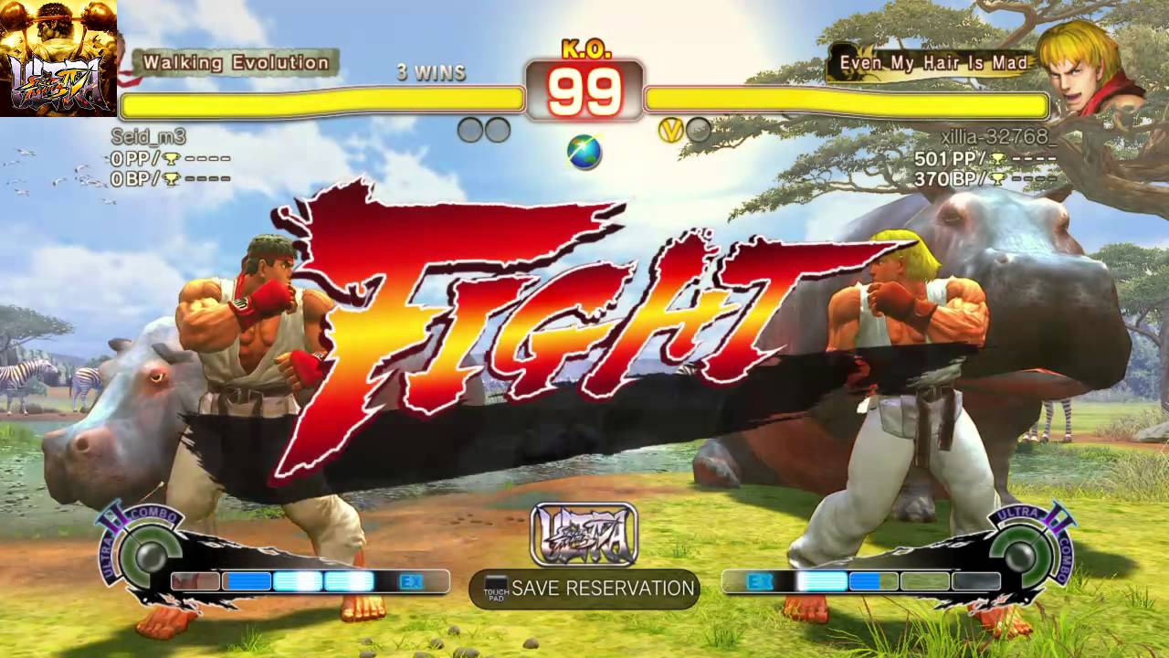 USFIV Online Match - Seid (Ryu) vs Xillia (Ken)