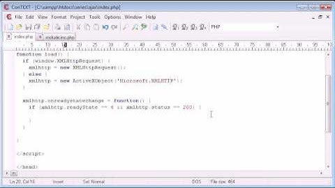 Beginner PHP Tutorial - 173 - Loading in file Contents to a DIV Part 2