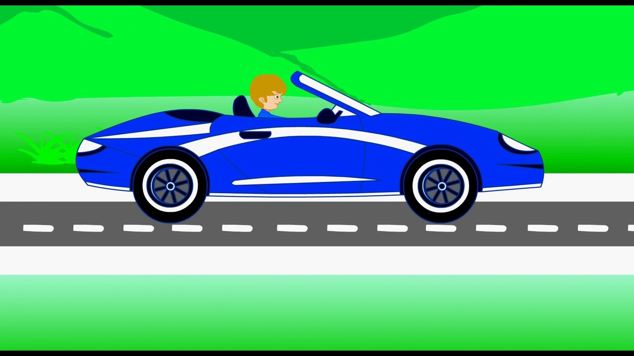 driving a car 2D animation with flash - YouTube