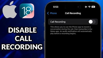 How To Turn Off Call Recording In iPhone iOS 18