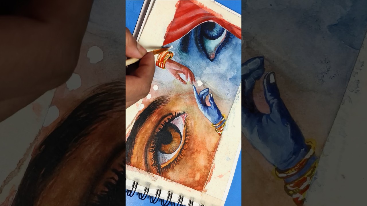 Radha Krishna Drawing: Capture Divine Love