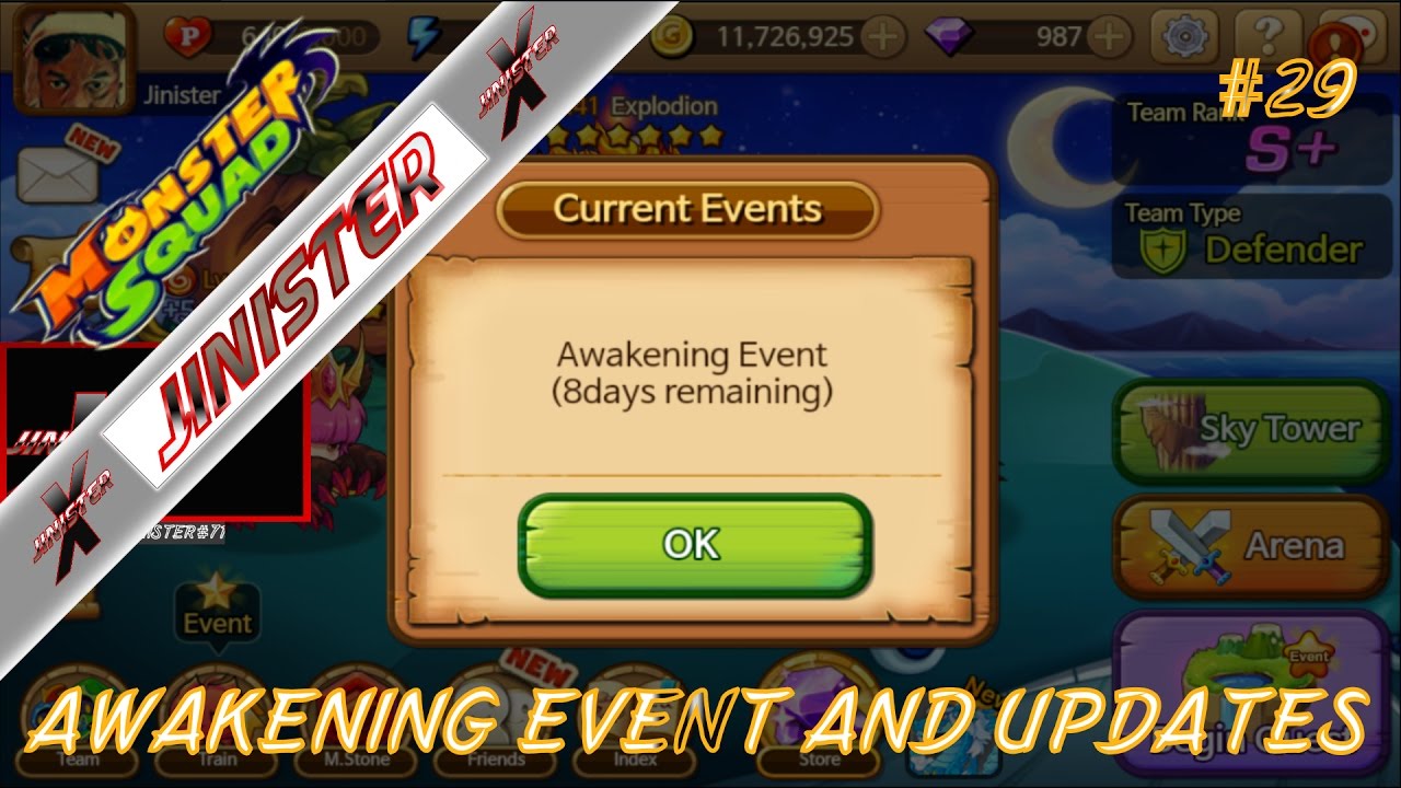 Monster Squad | Awakening Event - Updates | Jinister