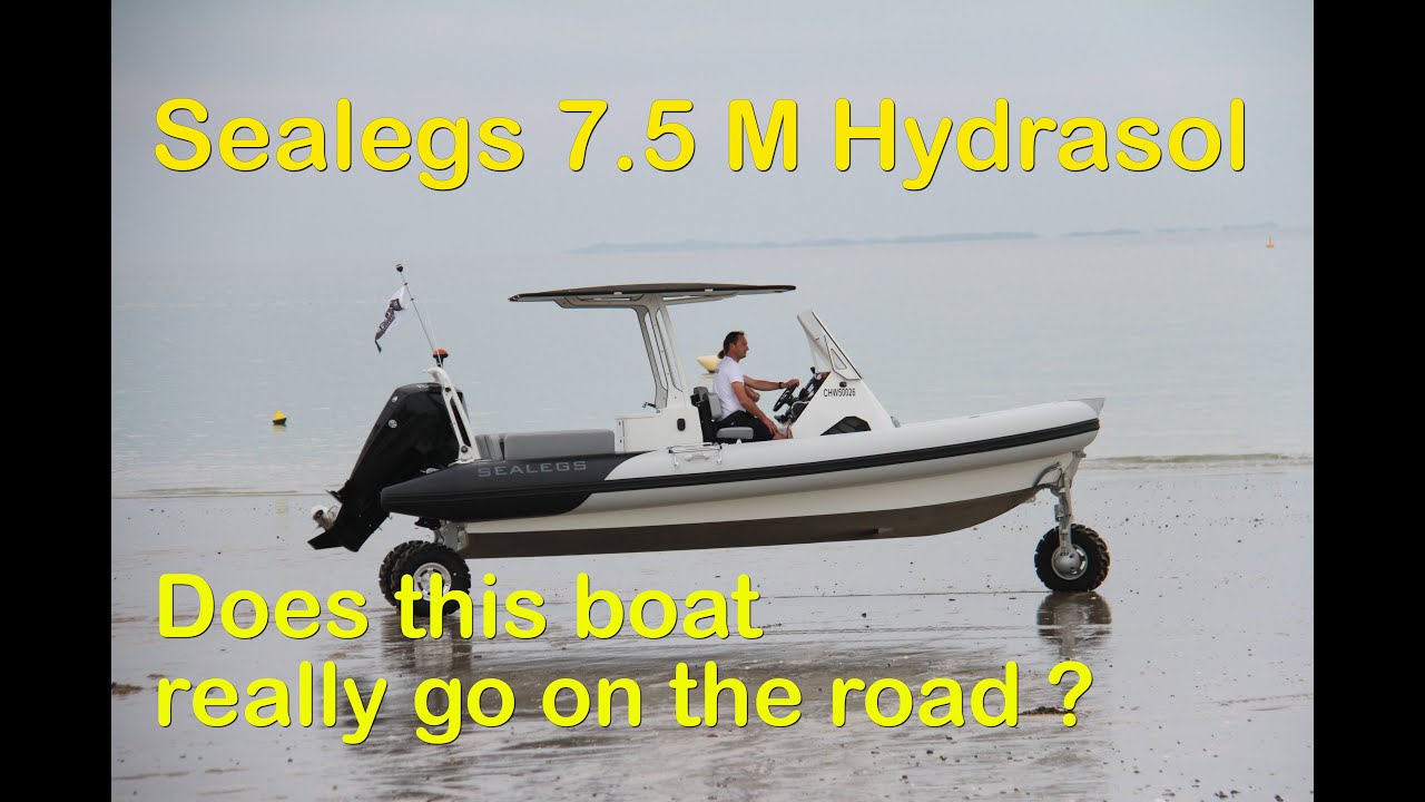 Road ready boat - Sealegs 7.5 M Hydrasol