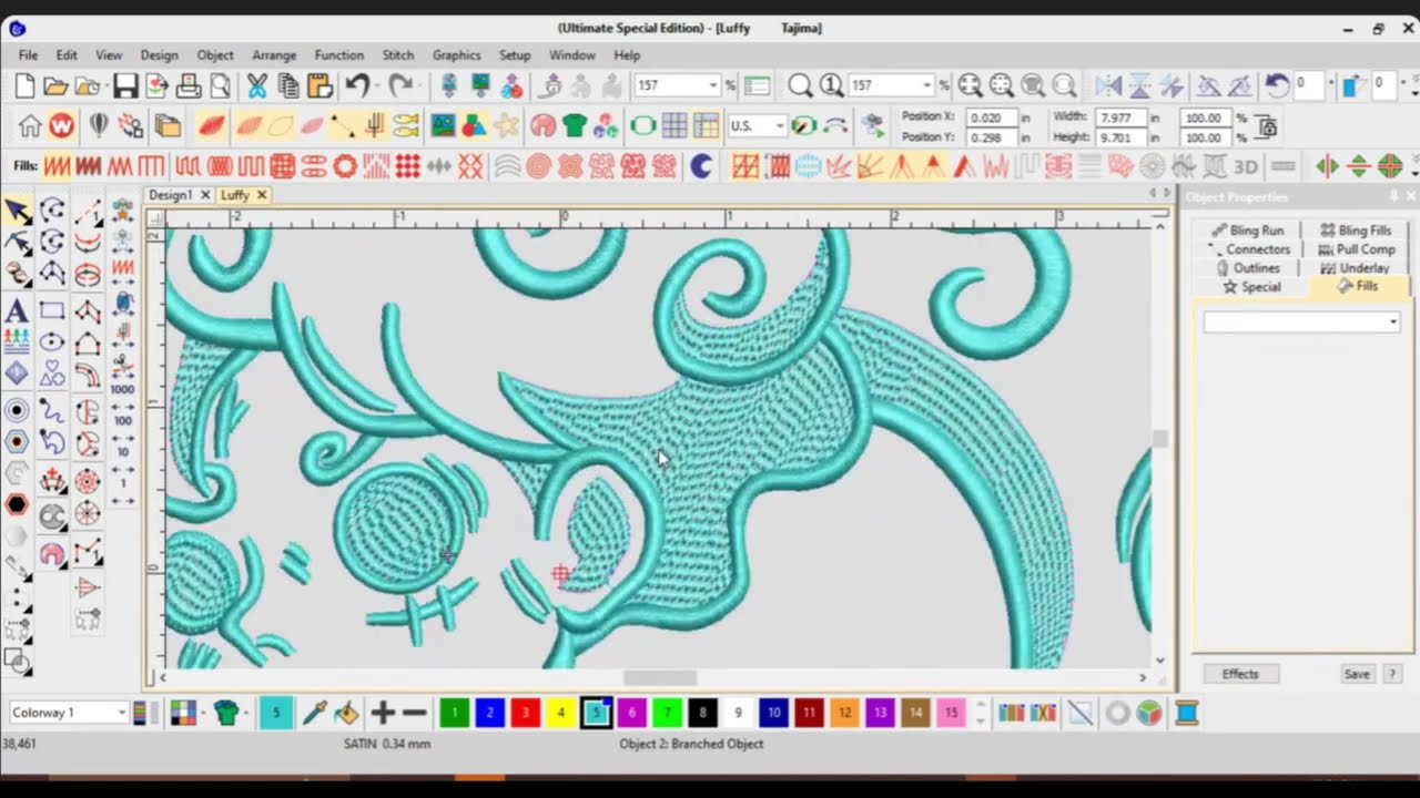 Wilcom Machine Embroidery Digitizing class part-8 