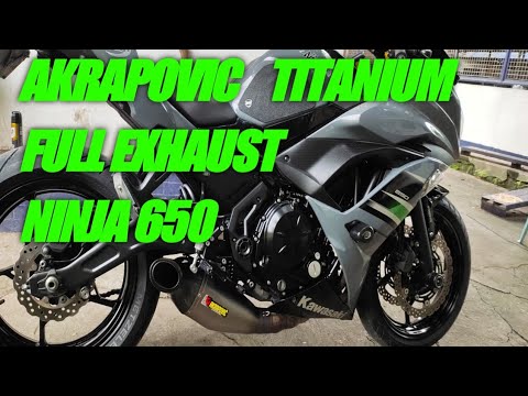 akrapovic exhaust for ninja 650