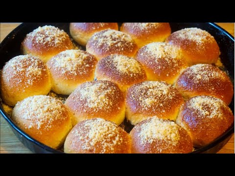 ფუნთუშები ხრაშუნა ნაფხვენებით. БУЛОЧКИ с хрустящим ШТРЕЙЗЕЛЕМ. BUNS